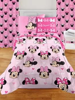 Детский комплект в коробке Disney Minnie Mouse 9 предметов, розовый