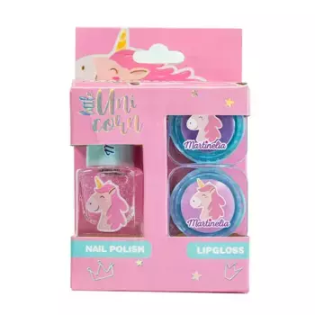 Детский косметический набор Little Unicorn Nail Polish + Lipgloss Martinelia, 1 UD