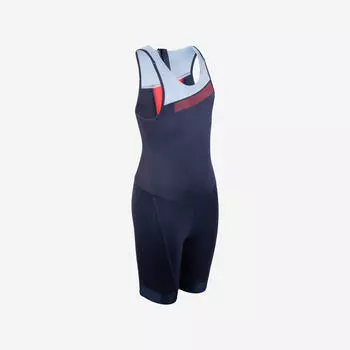 Детский костюм-трикостюм унисекс - темно-синий/голубой Van Rysel