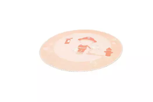 Детский ковер Arte Espina "Bambini 100", круглый детский ковер с оригинальным принтом, приятный на ощупь 160 см, коричневый