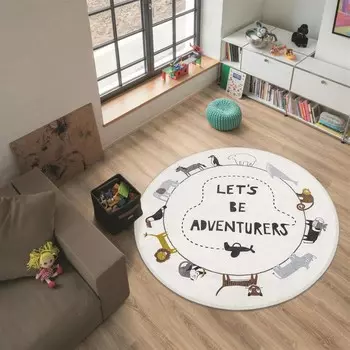 Детский коврик Nuvomon с фигурками животных - 110x110 см