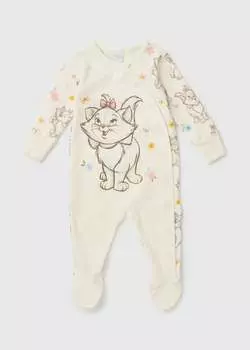 Детский кремовый комбинезон Disney Aristrocats (для новорожденных до 12 мес.), белый