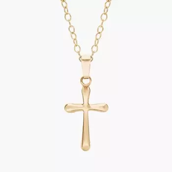 Детский крестик-подвеска из 14-каратного желтого золота Blue Nile