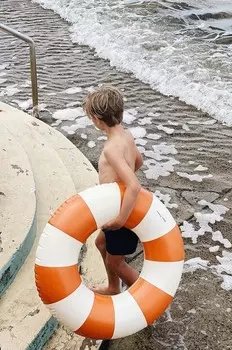 Детский круг для плавания САЛЛИ 90СМ Petites Pommes, оранжевый