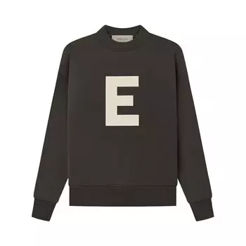 Детский круглый вырез Fear of God Essentials, темно-черный