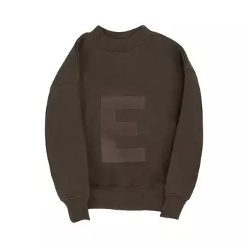 Детский круглый вырез Fear of God Essentials, темно-черный