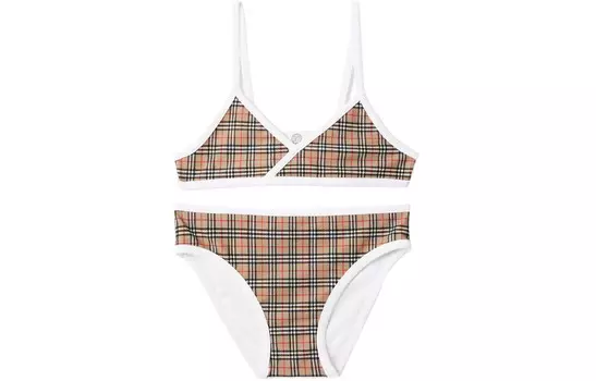 Детский купальник Burberry, коричневый