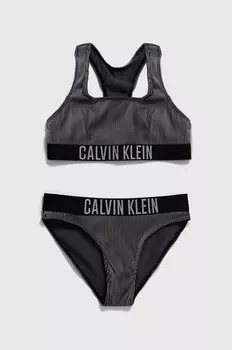 Детский купальник-двойка. Calvin Klein Jeans, черный