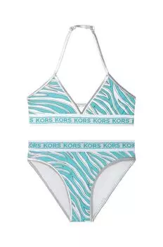 Детский купальник-двойка Michael Kors, бирюзовый