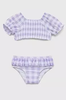 Детский купальник GAP, состоящий из двух частей, фиолетовый
