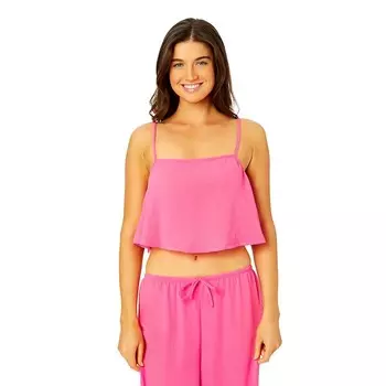 Детский купальник Hurley Solid Sandbar Swing Tank Top., цвет Dazzle Pink