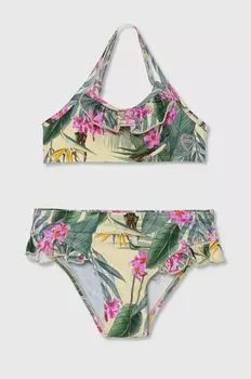 Детский купальник из двух частей Guess, зеленый