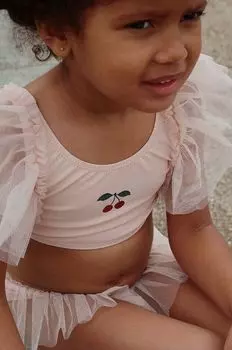 Детский купальник из двух частей Konges Sljd, розовый