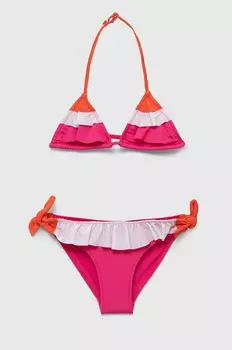 Детский купальник из двух частей United Colors of Benetton, розовый