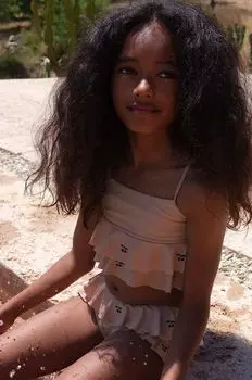 Детский купальник Konges Sljd, состоящий из двух частей., розовый