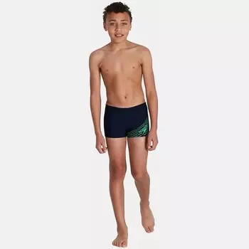 Детский купальник с логотипом, аквашорты Speedo, синий