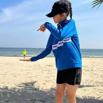 Детский купальник Shark Bart для мальчиков, детские шорты с длинными рукавами, быстросохнущий костюм, купальник для мальчиков, королевский синий цвет, M-4XL SBART