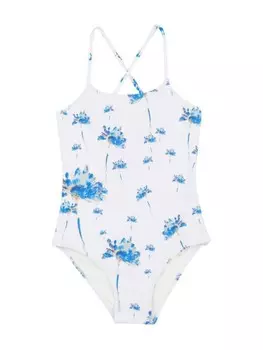 Детский купальник Vilebrequin Herbier Vilebrequin Kids, белый