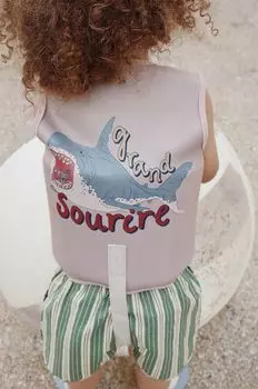 Детский купальный жилет Konges Sljd, коричневый