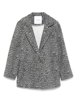 Детский леопардовый блейзер Miss Grant Miss Grant Kids, серый