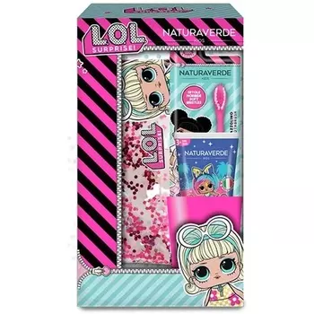 Детский Lol Surprise! Набор для ухода за полостью рта - зубная щетка и зубная паста 75 мл Naturaverde
