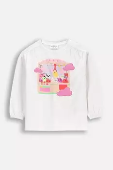 Детский лонгслив Coccodrillo, белый