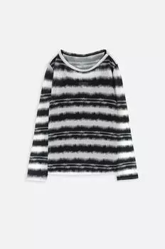 Детский лонгслив Coccodrillo, черный