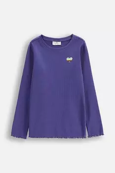 Детский лонгслив Coccodrillo, фиолетовый