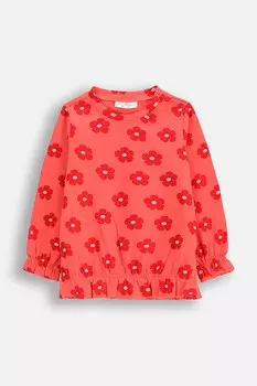 Детский лонгслив Coccodrillo, оранжевый