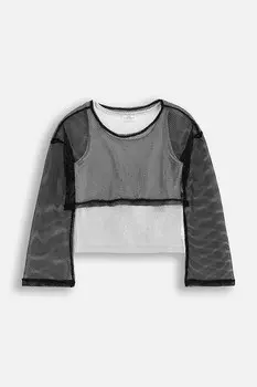 Детский лонгслив Coccodrillo, серебряный