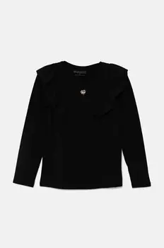 Детский лонгслив Guess, черный