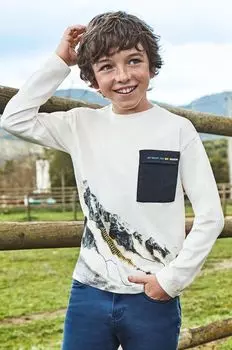 Детский лонгслив Mayoral., бежевый