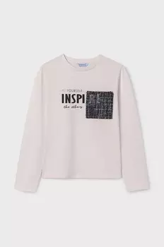 Детский лонгслив Mayoral, бежевый