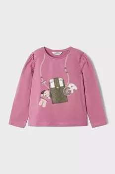 Детский лонгслив Mayoral., розовый
