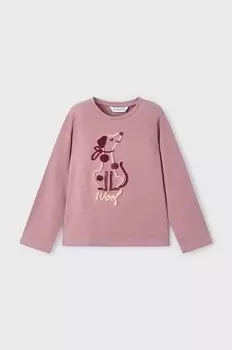 Детский лонгслив Mayoral, розовый