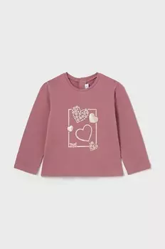 Детский лонгслив Mayoral, розовый