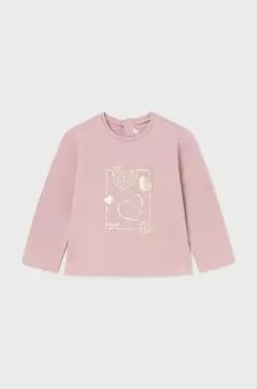 Детский лонгслив Mayoral, розовый