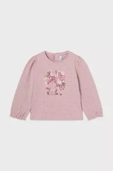 Детский лонгслив Mayoral, розовый