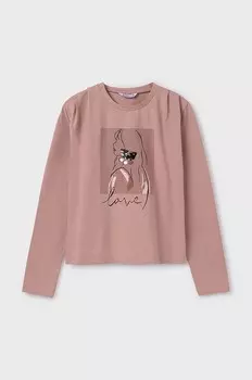 Детский лонгслив Mayoral, розовый