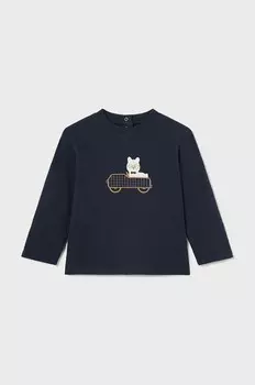 Детский лонгслив Mayoral, темно-синий