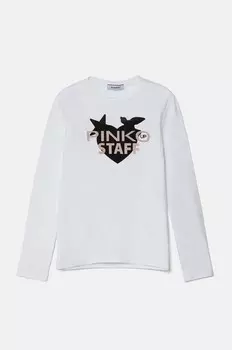 Детский лонгслив Pinko Up, белый