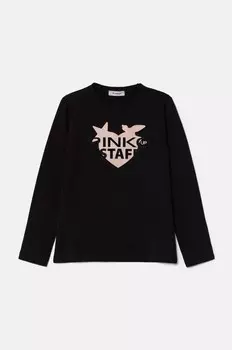 Детский лонгслив Pinko Up, черный