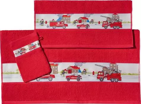 Детский махровый комплект 3 шт. 98923 Erwin Mller, красный