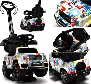 Детский манеж MERCEDES G63 AMG XXL с люлькой и поворотной ручкой