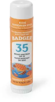 Детский минеральный солнцезащитный крем для лица SPF 35 — 0,65 унции. Badger