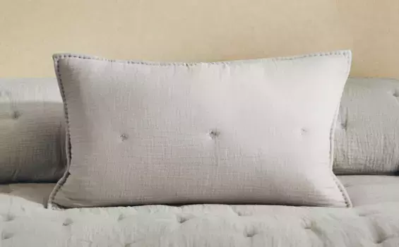 Детский муслиновый чехол на подушку Zara Home, серый