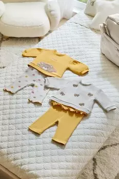 Детский набор 2 шт. Mayoral Newborn, желтый