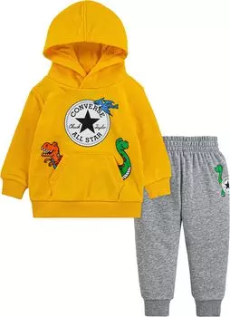 Детский набор Converse Dino Pullover Joggers Set, цвет Dark Grey