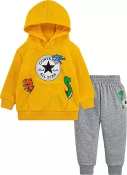 Детский набор Converse Dino Pullover Joggers Set, цвет Dark Grey