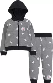 Детский набор Converse Hoodie and Joggers Set, цвет Dark Grey Heather